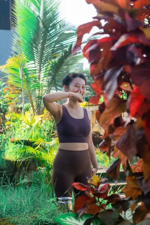 Yoga practice at Samadhi Yoga Ashram, Bali