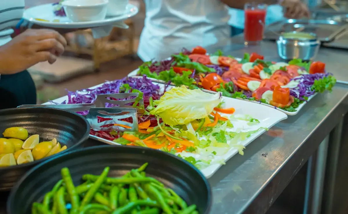 Sattvic meals served at Samadhi Yoga Ashram