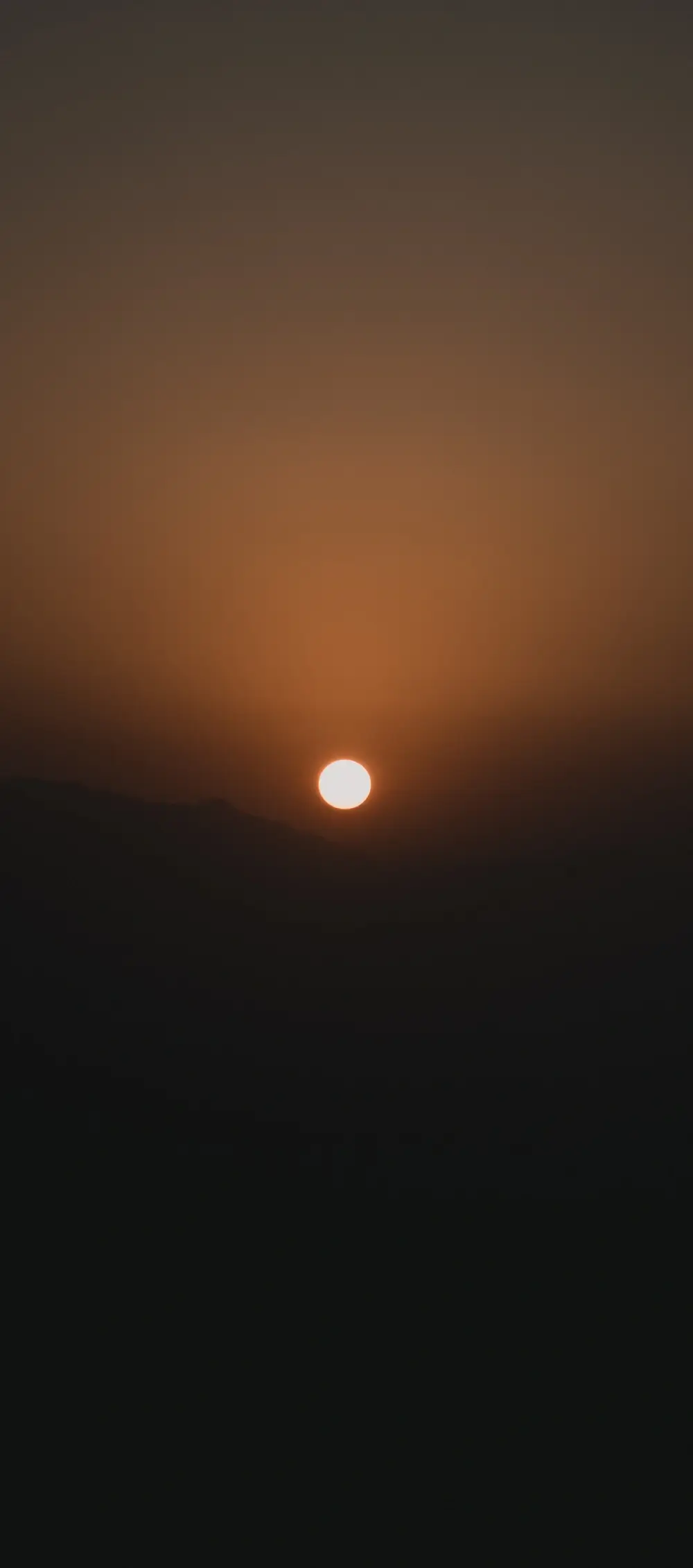 Himalayan sunrise over the snow peaks near Rishikesh