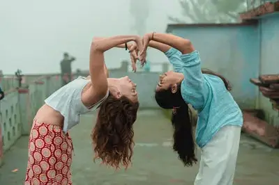 Yoga teacher training class at Samadhi Yoga Ashram, Rishikesh