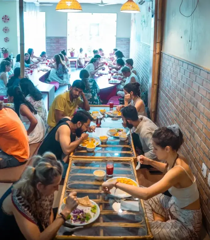 Dining area at Samadhi Yoga Ashram